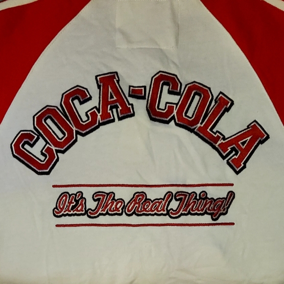 Vintage Collectible Coca-Cola Track Jacket Full Zip Crew Neck Sz XS NWT - Picture 8 of 8